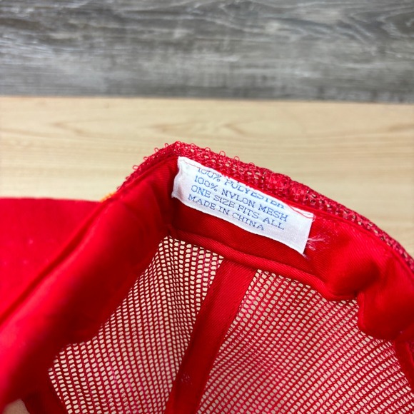 Vintage Main Auto Supply Hat Cap Snapback Red Trucker Toledo Ohio - Picture 9 of 11